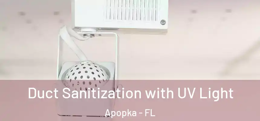 Duct Sanitization with UV Light Apopka - FL